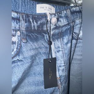 Rag & Bone Distressed Blue Jeans